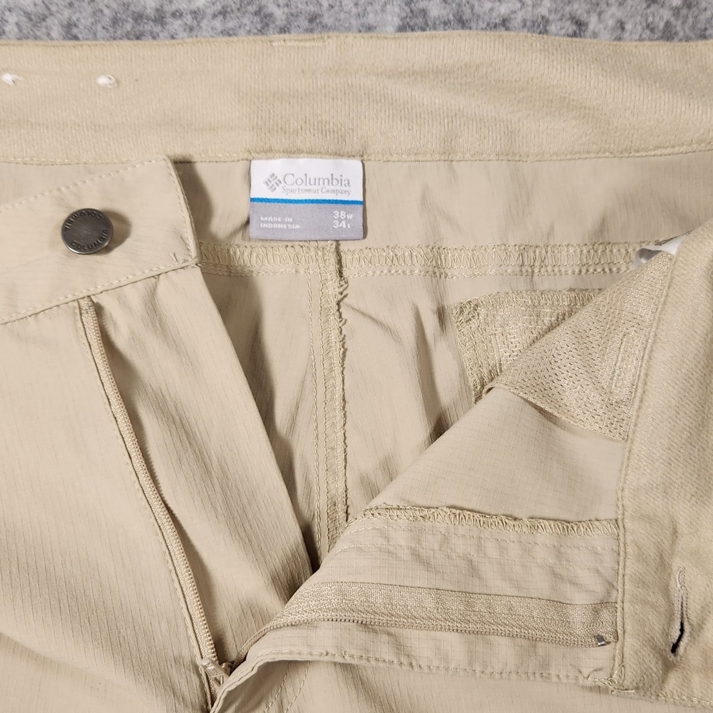 Columbia Pants Men's 38x34 Beige Hiking Performance